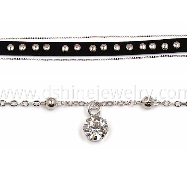 Leather Velvet Choker Necklace